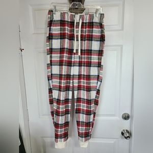 (1170) Old Navy  Leasure Pants, Size: Small Color: Plaid (Red/White)